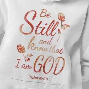 hoodies women’s White Courage Faith God , Long sleeve Hoodie